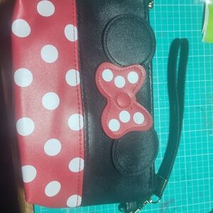 Polka Dot Wristlet with Bow